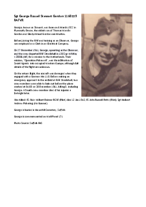 A preview of a PDF biography for Gordon, George Russell Stewart